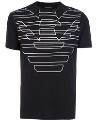 Emporio Armani Contrasting Oversized Logo T Shirt