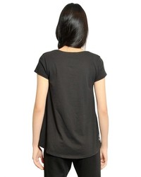 Y-3 Cotton Jersey Printed T Shirt