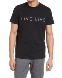 LIVE LIVE Cotton Logo Graphic Tee In Blackout At Nordstrom