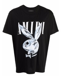 Amiri Cotton Metallic Playboy Bunny T Shirt