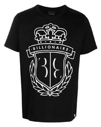 Billionaire Crest Print Short Sleeve T Shirt