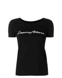 Emporio Armani Cropped Logo T Shirt