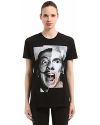 Dali Warhol Print Jersey T Shirt