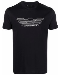 Emporio Armani Debossed Logo Detail T Shirt