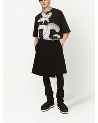 Dolce & Gabbana Dg Graffiti Print Boxy T Shirt
