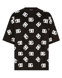 Dolce & Gabbana Dg Logo Print Cotton T Shirt