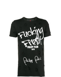 Philipp Plein Distressed Detail T Shirt