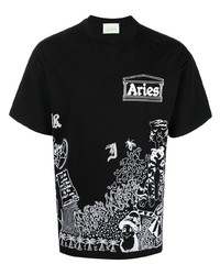 Aries Doddle Graphic Print T Shirt