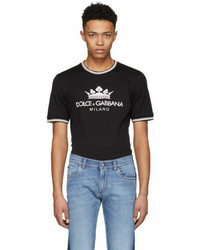 Dolce & Gabbana Dolce And Gabbana Black Crown Logo T Shirt