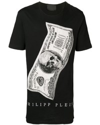 Philipp Plein Dollar Round Neck T Shirt