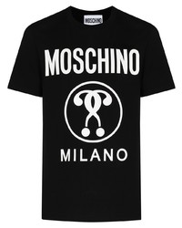 Moschino Double Question Mark Crew Neck T Shirt