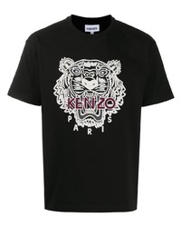 Kenzo Embroidered Cotton T Shirt
