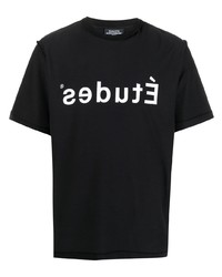 Études Etudes Reversed Logo Print Detail T Shirt