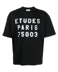 Études Etudes Stencil Logo Print Detail T Shirt