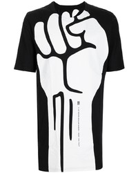 11 By Boris Bidjan Saberi Fist Print Longline T Shirt