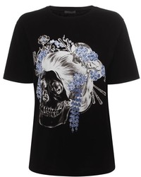 Alexander McQueen Geisha Skull Print T Shirt