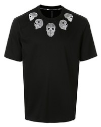 Blackbarrett Geometric Skull Print T Shirt