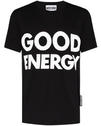 Moschino Good Energy Slogan Print T Shirt