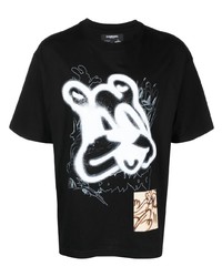 DOMREBEL Graffiti Print Short Sleeve T Shirt