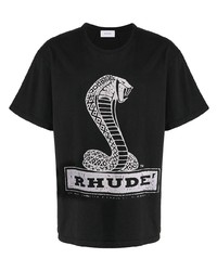 Rhude Graphic Logo Print T Shirt