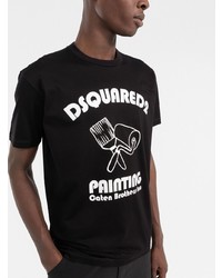 DSQUARED2 Graphic Print Cotton T Shirt