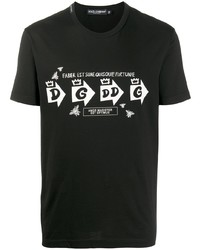 Dolce & Gabbana Graphic Print Cotton T Shirt