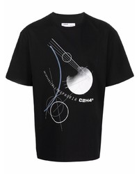 C2h4 Graphic Print Cotton T Shirt