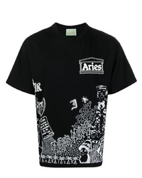 Aries Graphic Print Cotton T Shirt