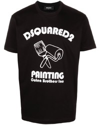 DSQUARED2 Graphic Print Cotton T Shirt