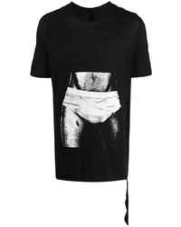 Rick Owens DRKSHDW Graphic Print Crew Neck T Shirt