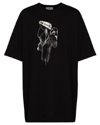 Yohji Yamamoto Graphic Print Oversized T Shirt