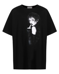 Yohji Yamamoto Graphic Print Short Sleeve T Shirt