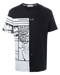Stone Island Graphic Print Short Sleeved T Shirt