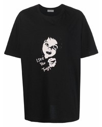 Yohji Yamamoto Graphic Print Short Sleeved T Shirt