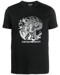 Emporio Armani Graphic Print T Shirt