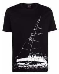 Paul & Shark Graphic Print T Shirt