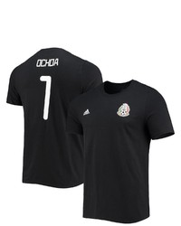 adidas Guillermo Ochoa Black Mexico National Team Amplifier Name Number T Shirt