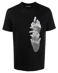 Neil Barrett Hands Print T Shirt
