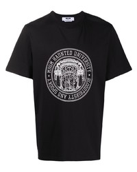 MSGM Haunted University Print T Shirt