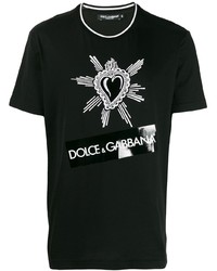 Dolce & Gabbana Heart Embroidery T Shirt