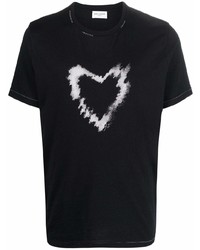 Saint Laurent Heart Print T Shirt