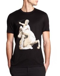 Neil Barrett Hercules Nessus Printed Cotton T Shirt