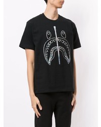A Bathing Ape Holographic Shark Print T Shirt