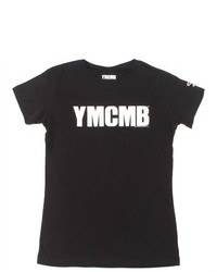 Hot Topic Ymcmb White Logo Black Girls T Shirt Juniors Tee