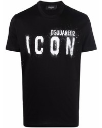DSQUARED2 Icon Graffiti Logo Print T Shirt