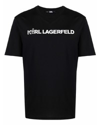 Karl Lagerfeld Ikonik Logo Print T Shirt