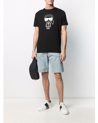 Karl Lagerfeld Ikonik Metallic Sheen T Shirt