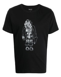 agnès b. Illustrated Robot Print T Shirt