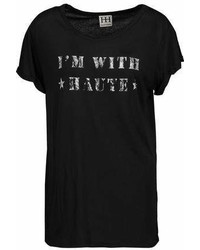 Haute Hippie Im With Haute Printed Modal Jersey T Shirt
