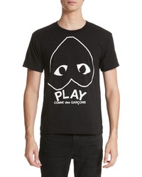 Comme Des Garcons Play Inverted Heart Logo Graphic Tee